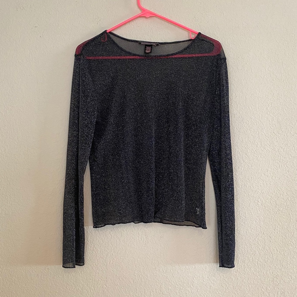 Sparkle sheer long sleeve
